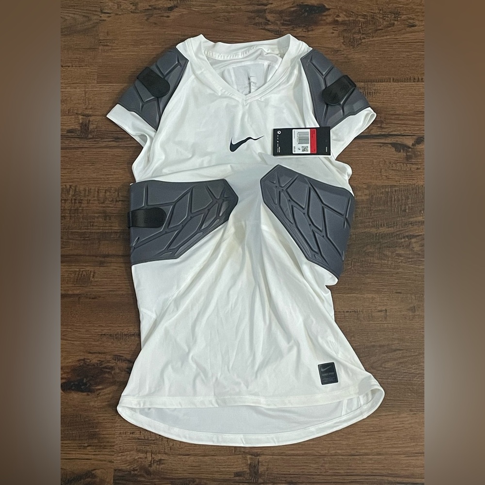 Nike Pro Hyperstrong 4 Pad Shirt ‘White’ (size us mens L) - Picture 1 of 6